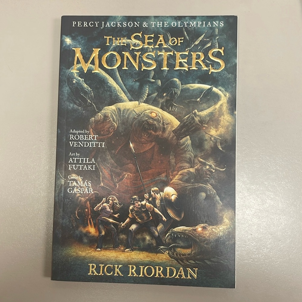 The Sea of monsters by Rick Riordan Excellent used condition